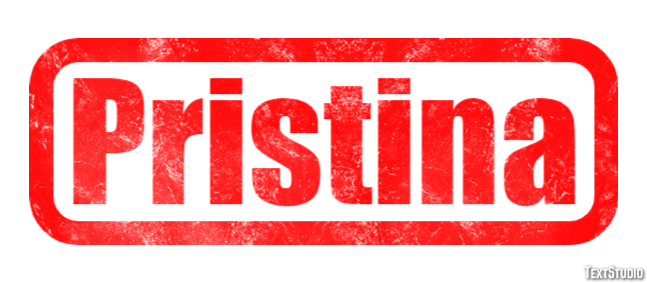 Pristina Effetto testo