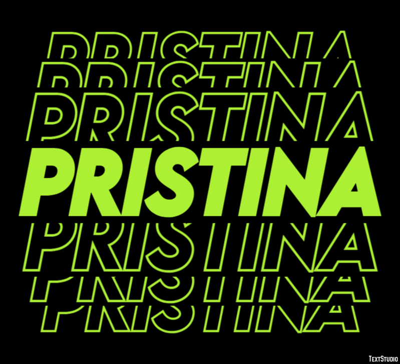 Pristina Effetto testo