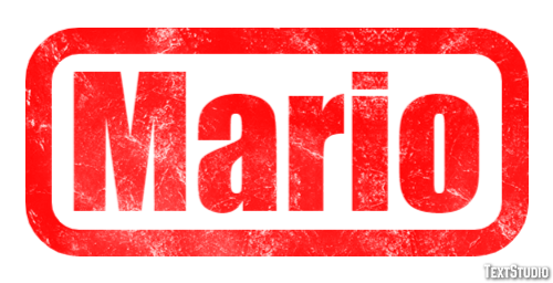 Mario Effetto testo
