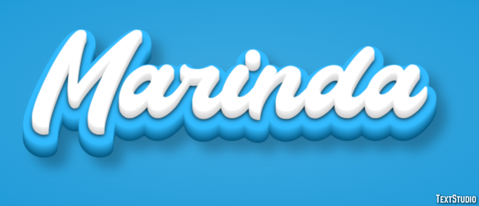 Marinda Texteffekt