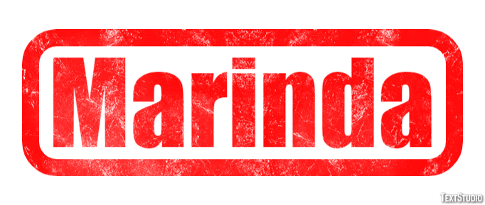 Marinda Texteffekt