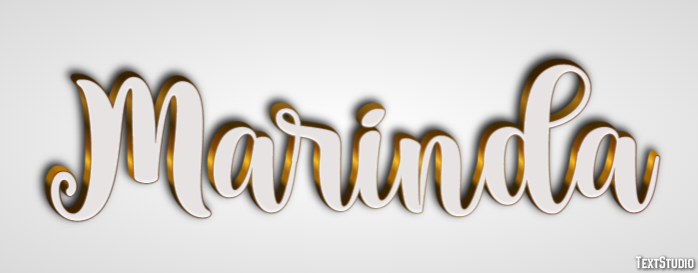 Marinda Text Effect