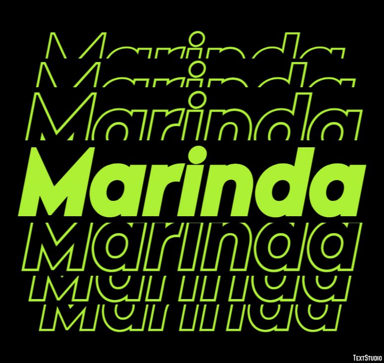 Marinda Text Effect