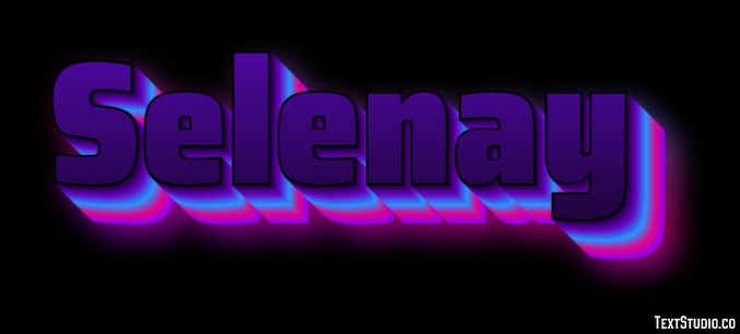 Selenay Efeito de texto