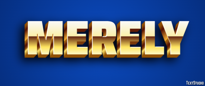 Merely Text Effect