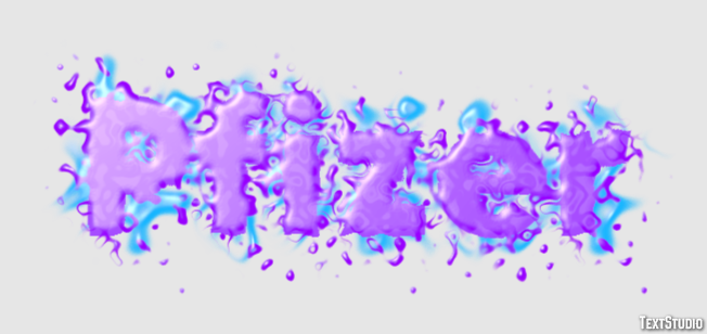 Pfizer Text effect