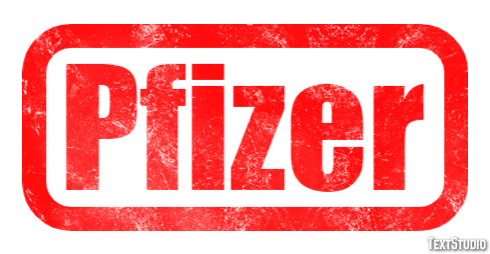 Pfizer Text effect