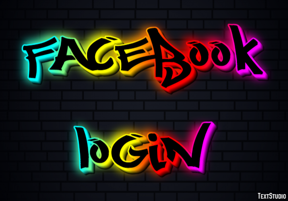 Facebook Login Metin efekti