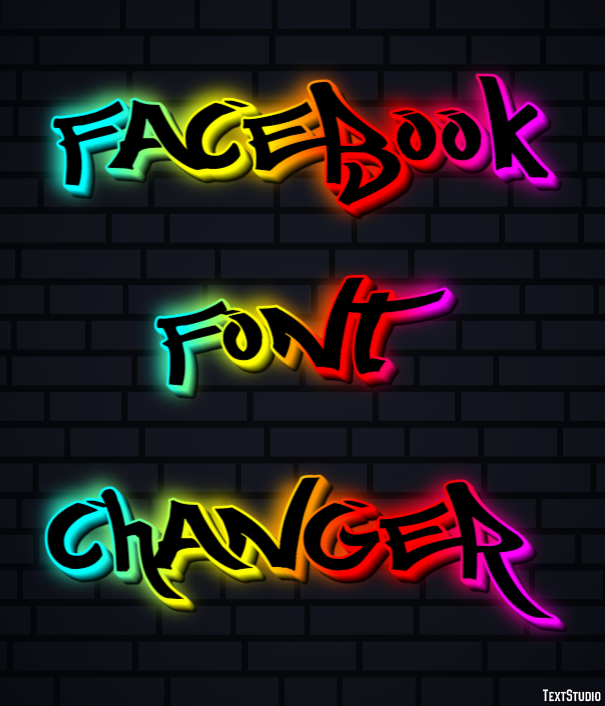 Facebook Font Changer Efekt tekstowy