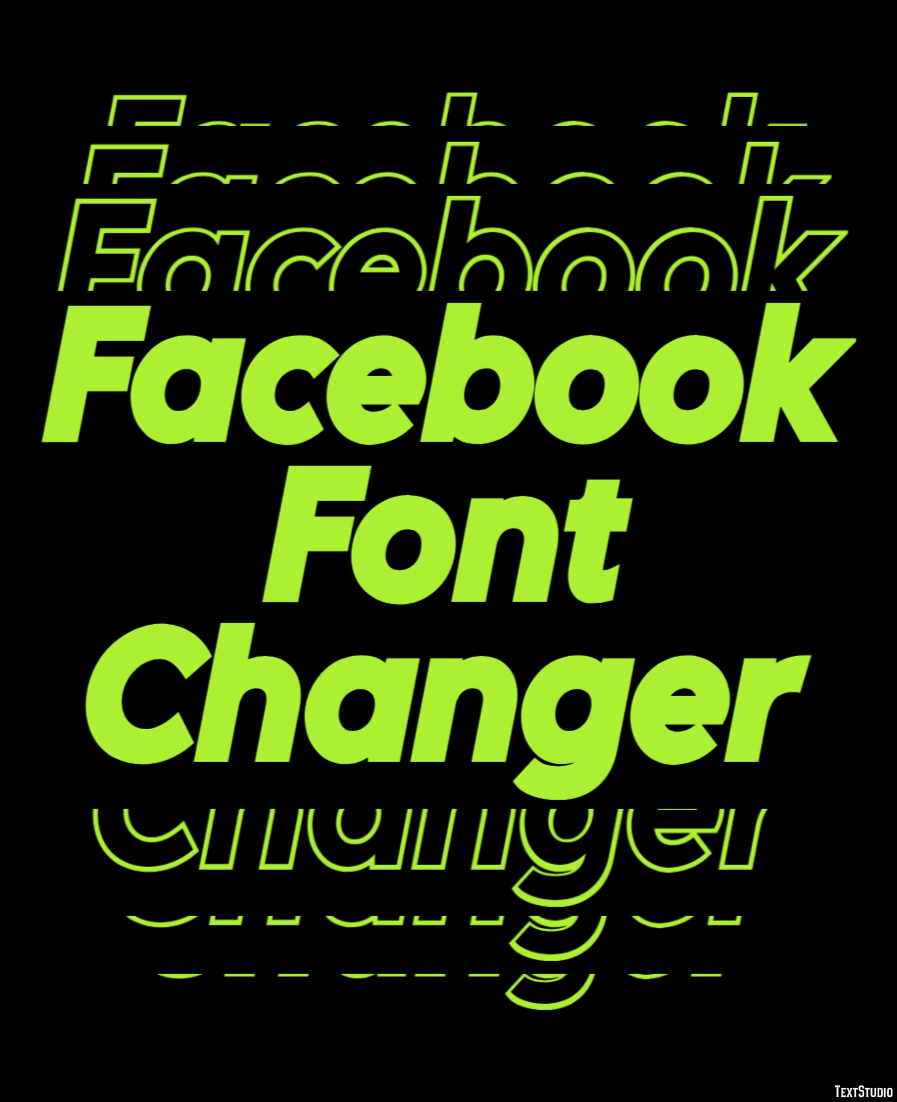 Facebook Font Changer Efekt tekstowy