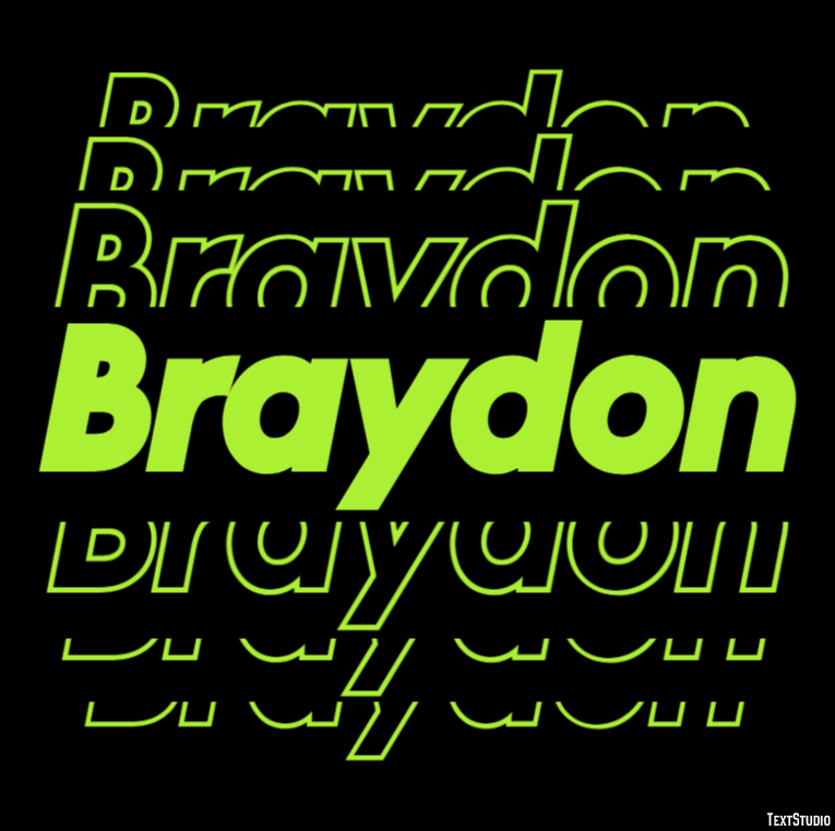 Braydon Effetto testo