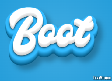 Boot Text Effect