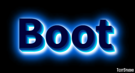 Boot Effet de Texte