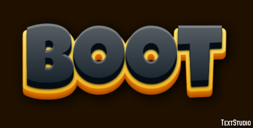 Boot Text Effect