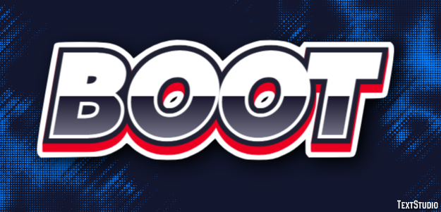 Boot Effetto testo
