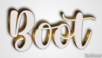 Boot Text Effect