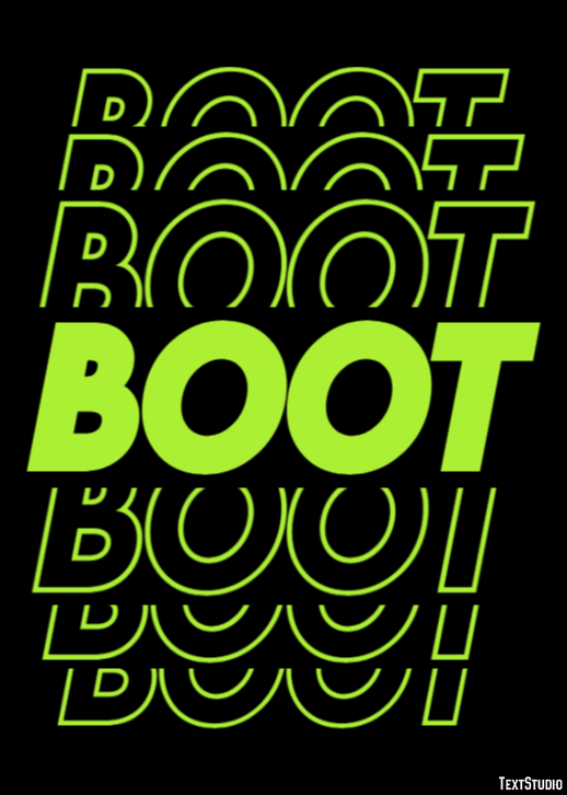 Boot Effet de Texte