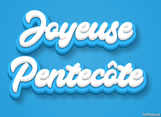 Joyeuse Pentecôte Effet de texte