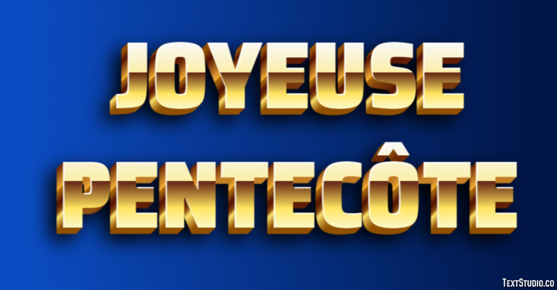 Joyeuse Pentecôte Effet de Texte