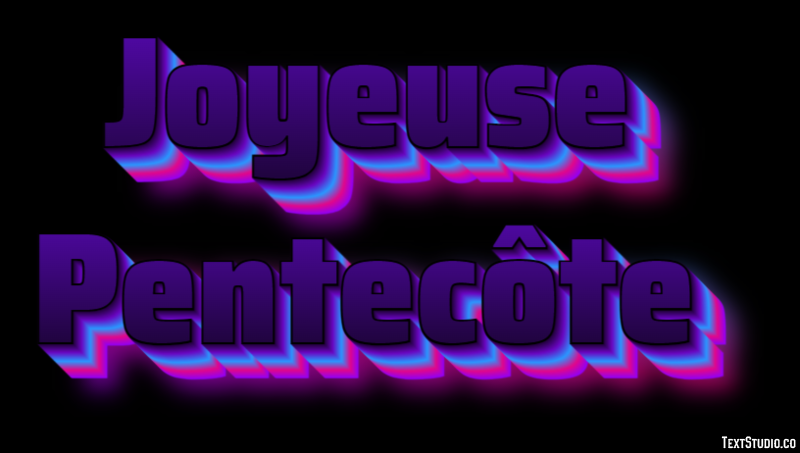 Joyeuse Pentecôte Effet de Texte