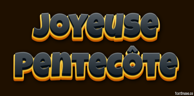 Joyeuse Pentecôte Effet de Texte