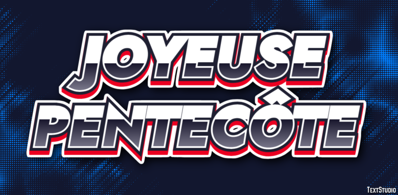 Joyeuse Pentecôte Effet de Texte