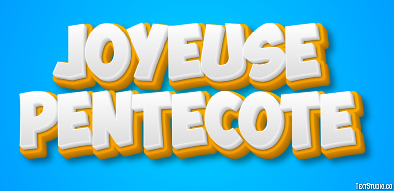 Joyeuse Pentecôte Effet de Texte