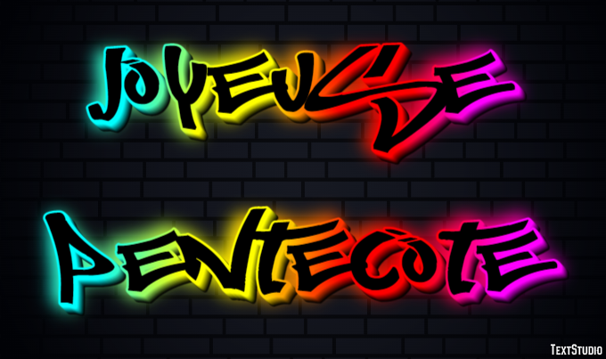 Joyeuse Pentecôte Effet de Texte