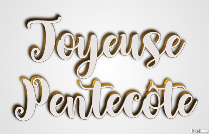 Joyeuse Pentecôte Effet de Texte