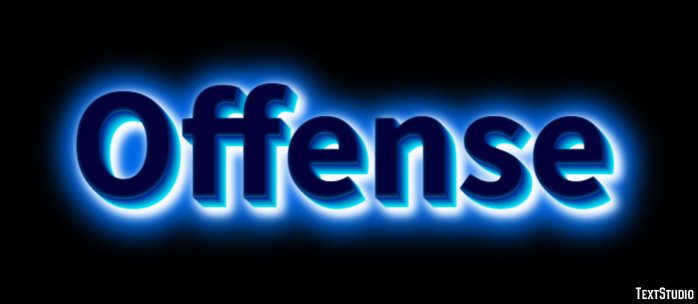 Offense Text Effect