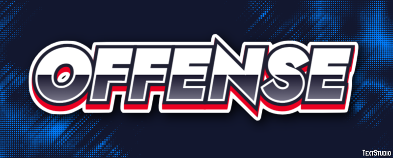 Offense Effetto testo