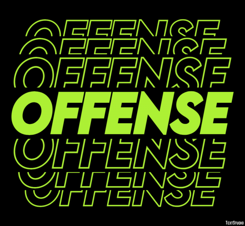 Offense Text Effect
