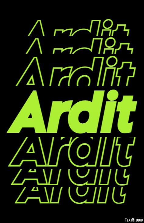 Ardit Texteffekt
