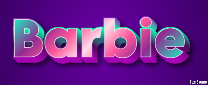 Barbie Efeito de texto