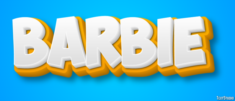 Barbie Effet de Texte
