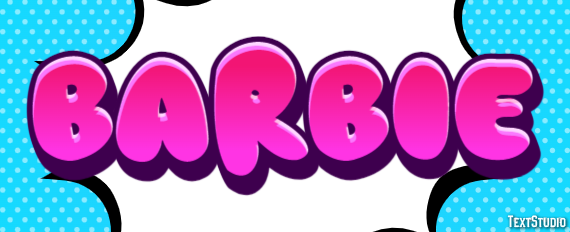 Barbie Efeito de texto