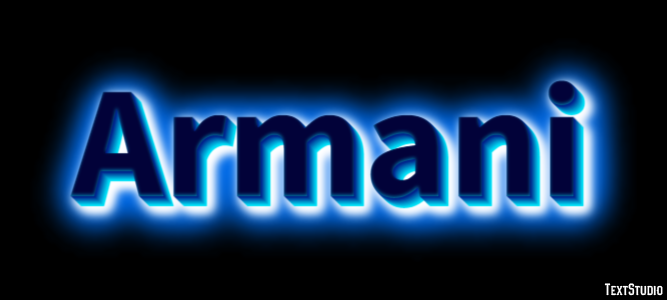 Armani Text Effect