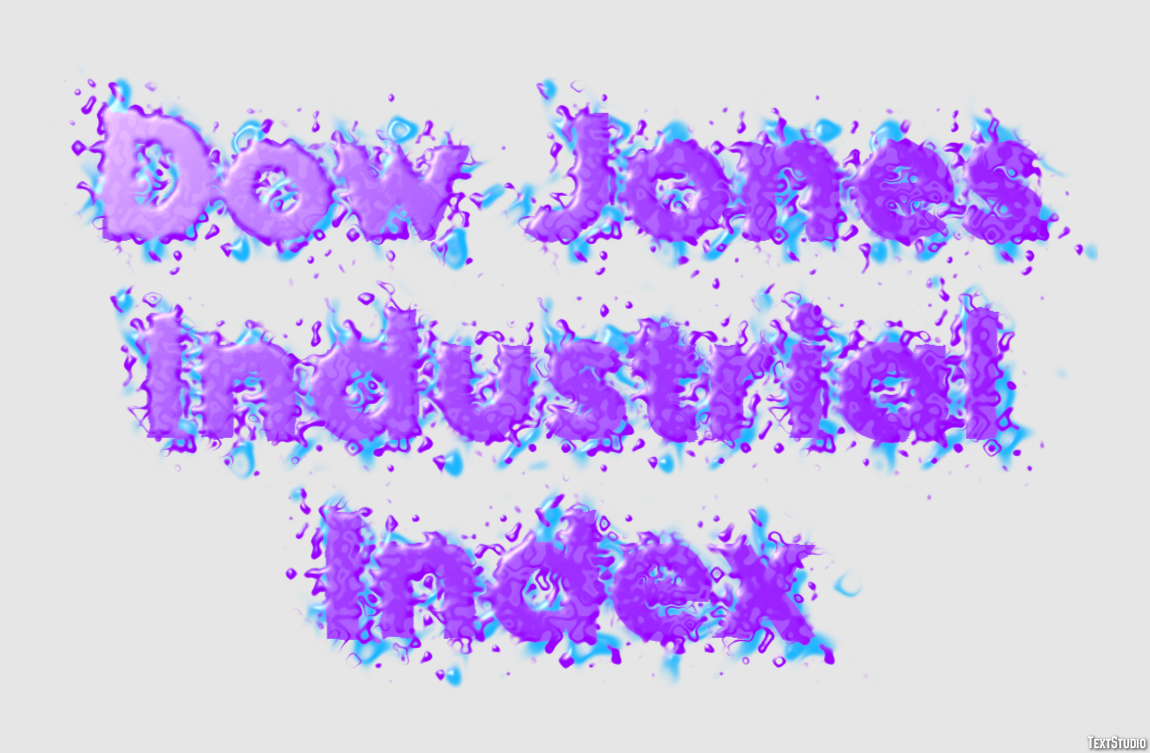 Dow Jones Industrial Index Effetto testo