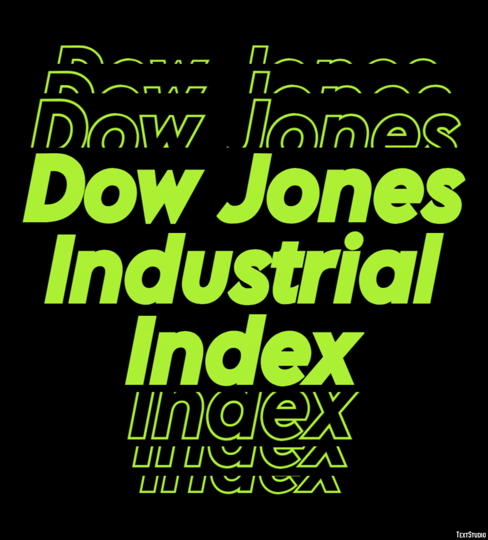 Dow Jones Industrial Index Metin Efekti