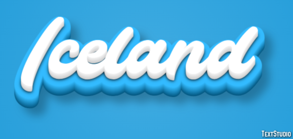 Iceland Text Effect