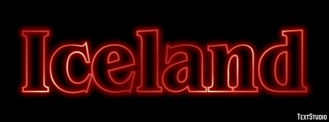 Iceland Text Effect