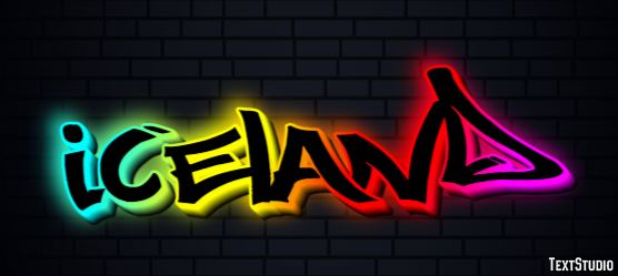 Iceland Text Effect