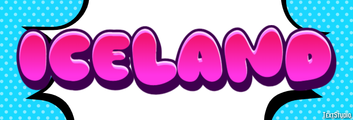 Iceland Text effect