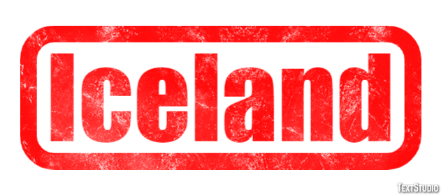 Iceland Effetto testo