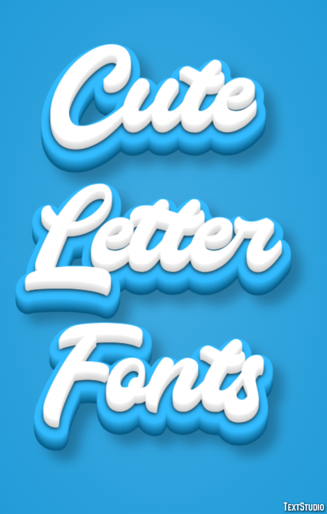 Cute Letter Fonts Text Effect