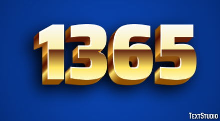 1365 Text Effect