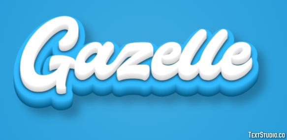 Gazelle Effet de Texte
