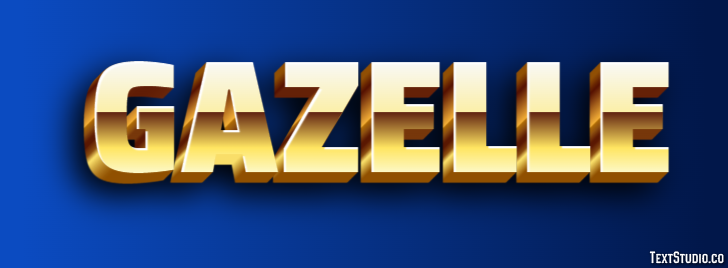 Gazelle Effet de Texte