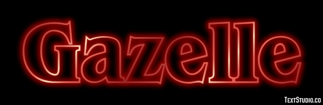 Gazelle Effet de Texte