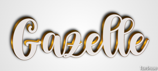 Gazelle Effet de Texte